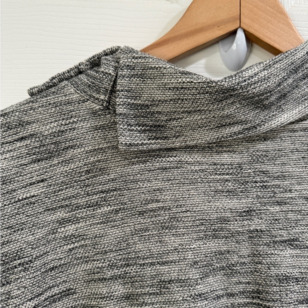 Pure Jill Gray 3/4 Sleeve 100% Cotton Pont Knit Cowl Neck Sweater Dress NWT XL - Picture 4 of 7